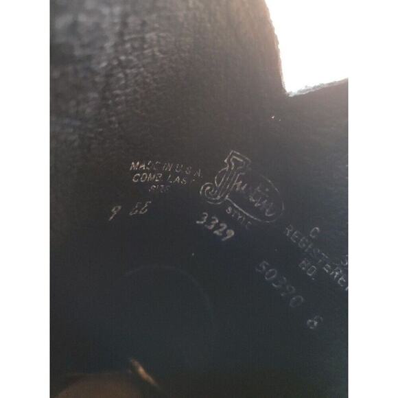 Justin Roper Western Boots Cowboy Leather Men's Sz 9 EE X-Wide Burgundy Brown - Picture 8 of 9